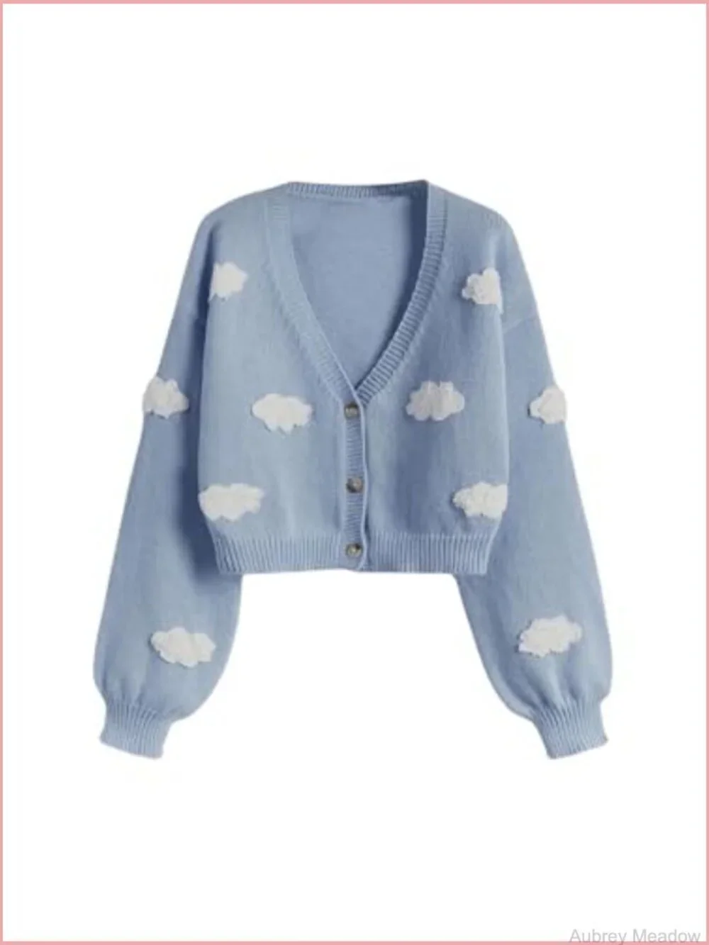 Women's V-Neck Long Sleeve Crop Cardigan